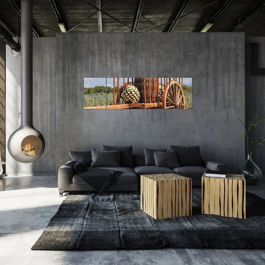Obraz - Przyczepka (170x50 cm)