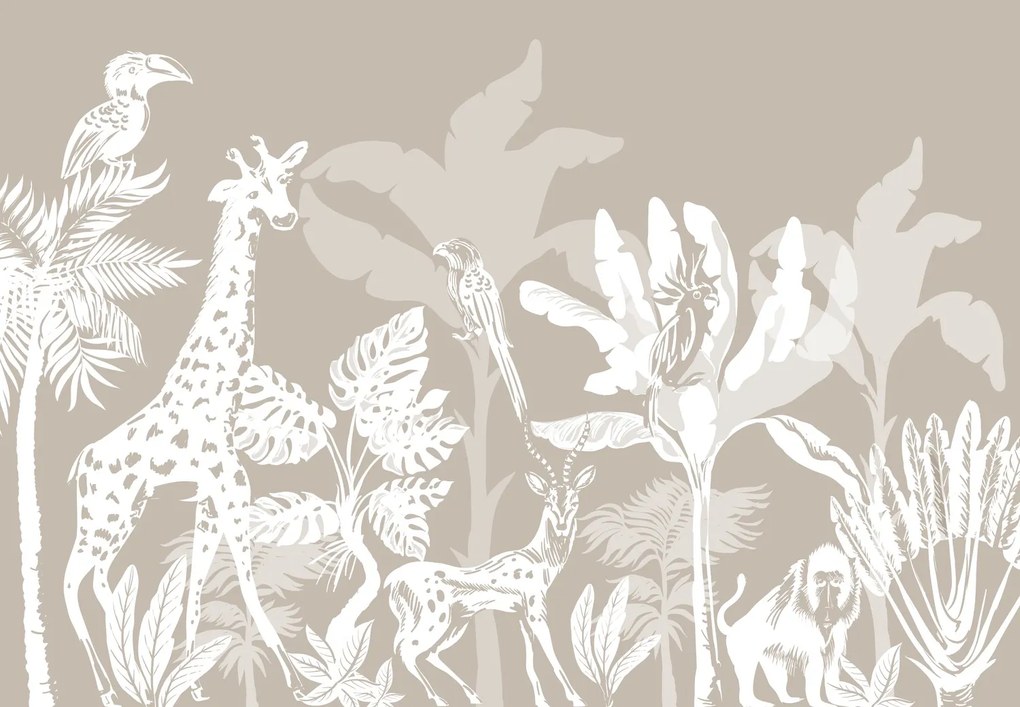 Fototapeta - Beżowe safari (196x136 cm)