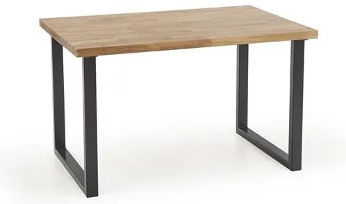 Stół do jadalni z dębowym blatem RADUS 120(200)x78