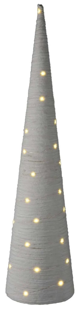 Choinka stożek z materiału z LED, 80 cm