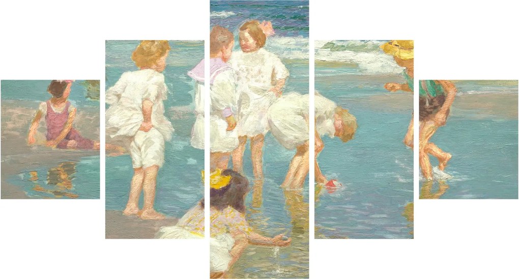 Obraz - Edward Henry Potthast, A Holiday, reprodukcje (125x70 cm)