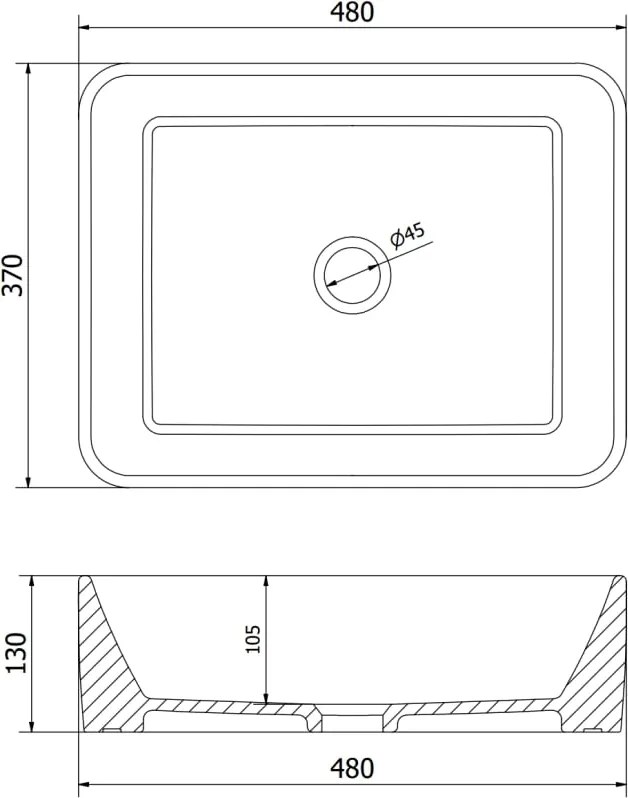 Mexen Catia umywalka nablatowa 48 x 37 cm, fioletowa - 21314855