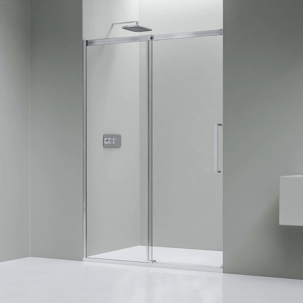 Drzwi prysznicowe przesuwne Soft-Close ze ścianką DX906 FLEX