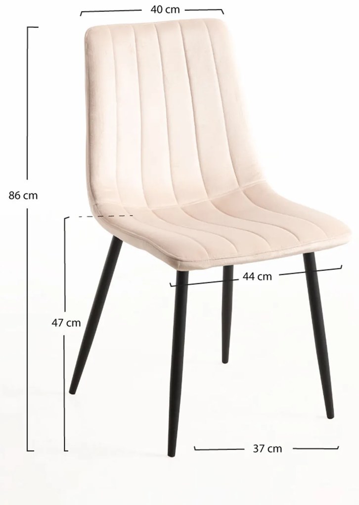 Pakiet 4 krzese Liny Velvet