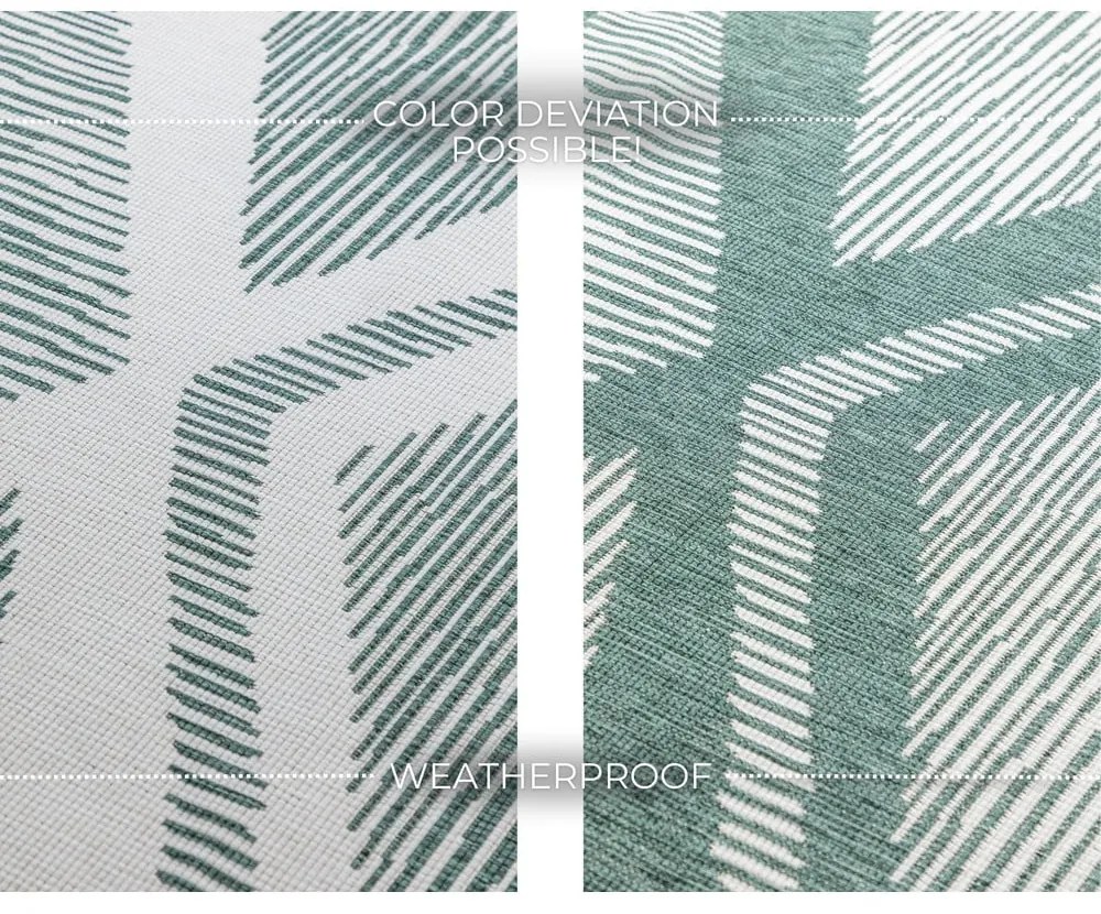 Zielono-kremowy dywan odpowiedni na zewnątrz 200x290 cm Gemini – Elle Decoration