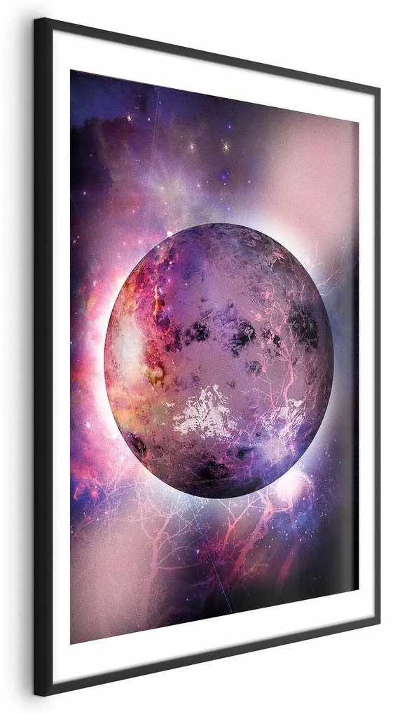 Plakat Nieznana planeta 29,7x42 cm z ramą czarną z marginesem ARTGEIST B