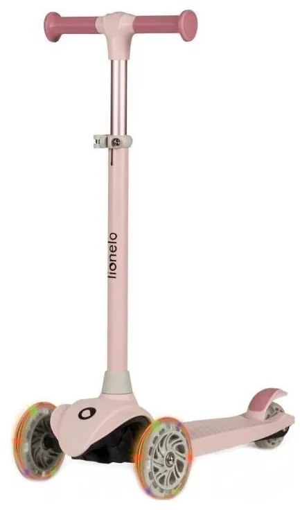 Lionelo - Dziecięcy skuter JESSY 3xAA różowy
