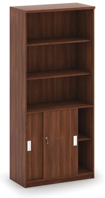 Szafa przesuwna MIRELLI, 800 x 400 x 1800 mm, orzech