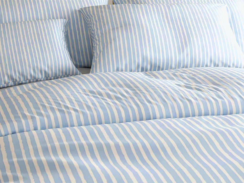 PrzytulneMieszkanie.pl PrzytulneMieszkanie.pl Pościel z mikrofibry FARNARO niebieska Rozmiar pościeli: 2 szt 70 x 90 cm | 200 x 220 cm
