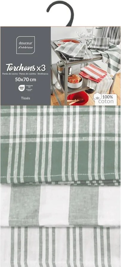Bawełniane ścierki zestaw 3 szt. 50x70 cm Bayado – douceur d'intérieur