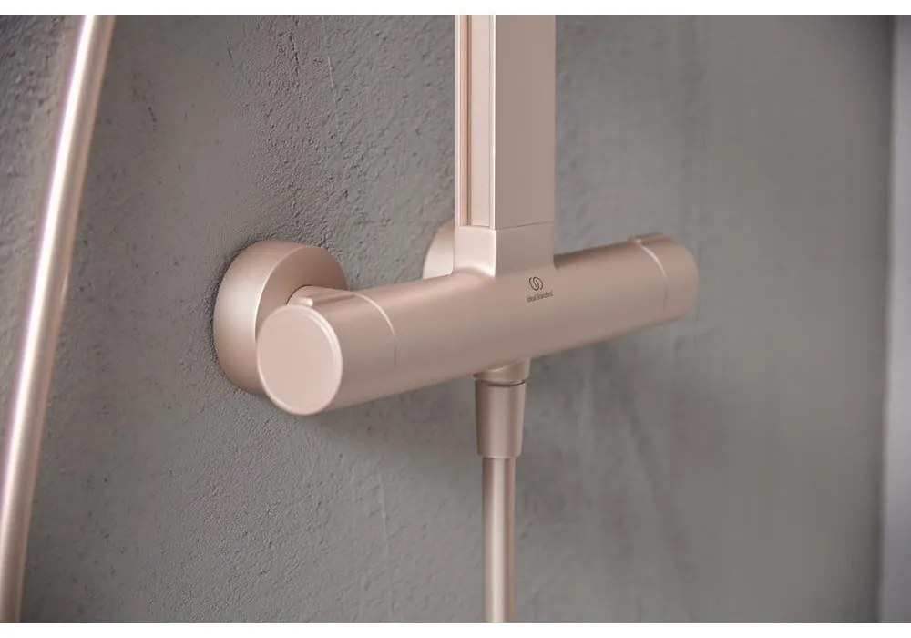 Jasnoróżowy metalowy zestaw prysznicowy 111 cm ALU+ – Ideal Standard