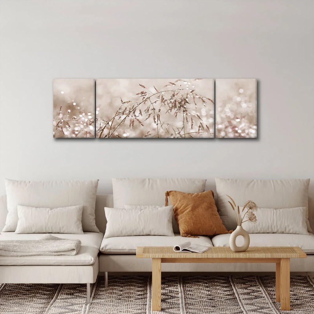 Obraz - Łąka w odcieniach brązu (170x50 cm)