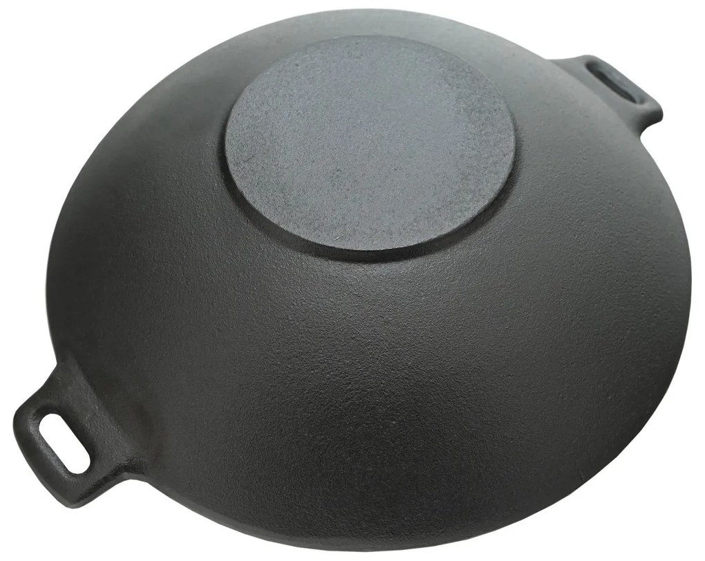 Cattara 13069 Patelnia grillowa Wok Żeliwo, śr. 31 cm