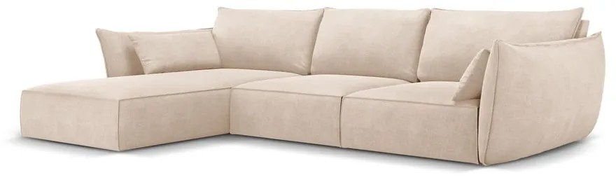 Beżowy narożnik (lewostronny) Vanda – Mazzini Sofas