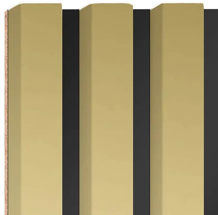 Akustyczne panele lamelowe 2 szt. złoty T5-P79