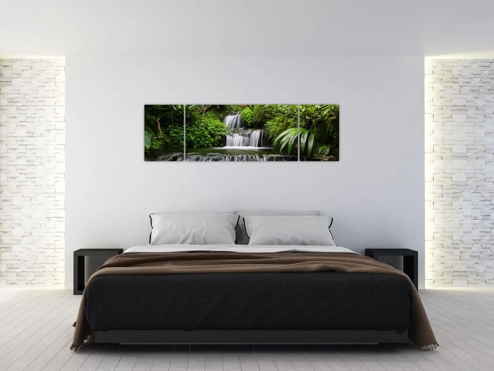 Obraz - Wodospady (170x50 cm)