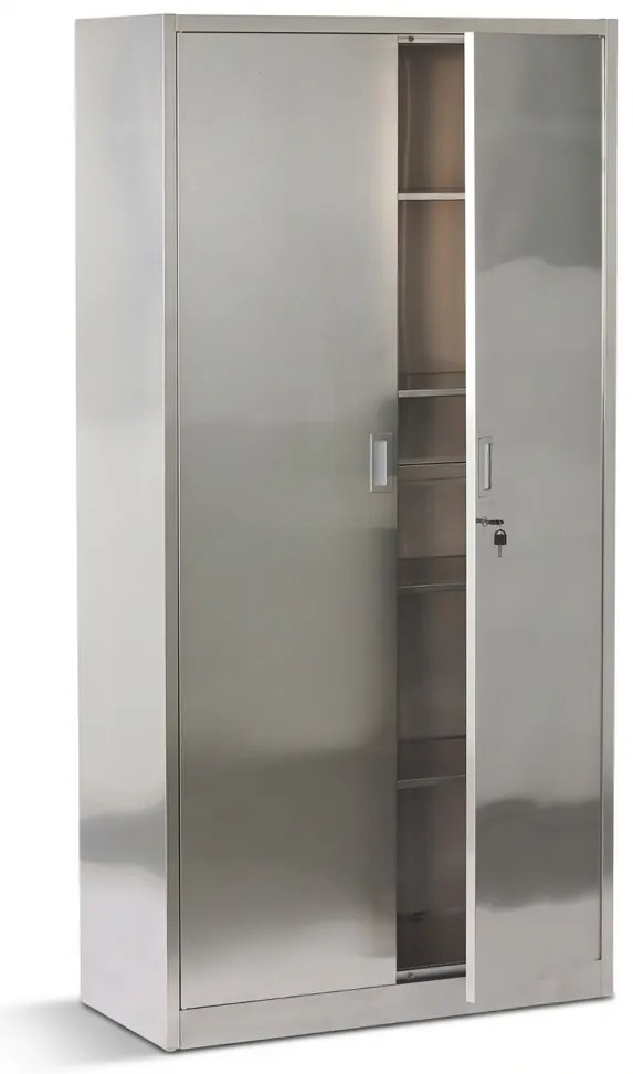 Szafka ze stali nierdzewnej, 1800 x 900 x 400 mm