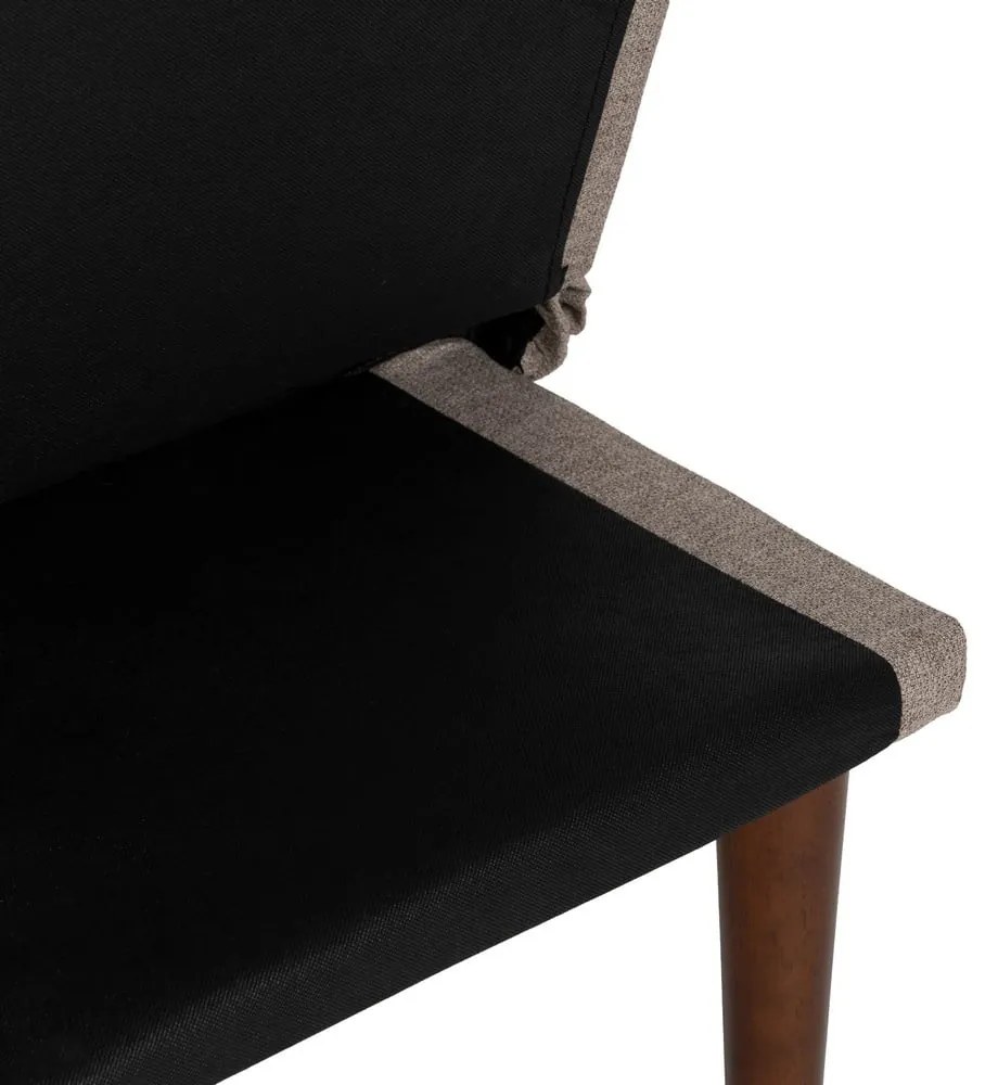 Szarobeżowa rozkładana sofa z tkaniny szenilowej 181 cm – Ixia
