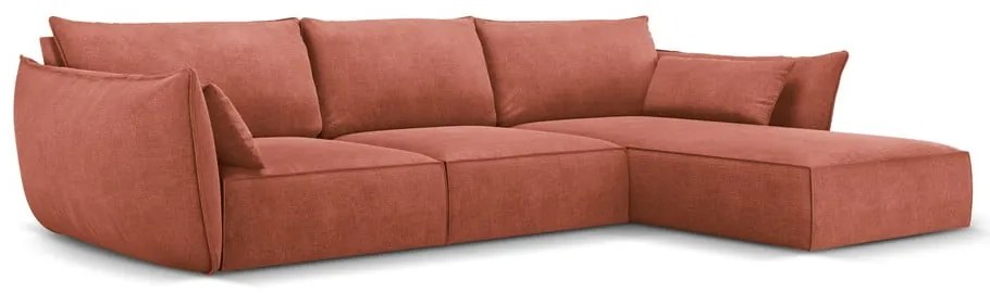 Czerwony narożnik (prawostronny) Vanda – Mazzini Sofas