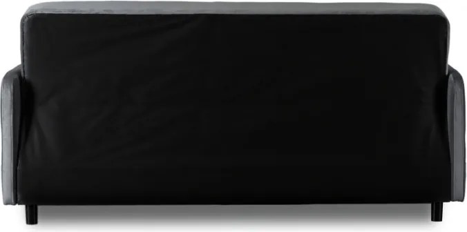 Sofa z Funkcją Spania CUBA Rozkładana Wersalka Dwuosobowa Szara Nowoczesna do Salonu