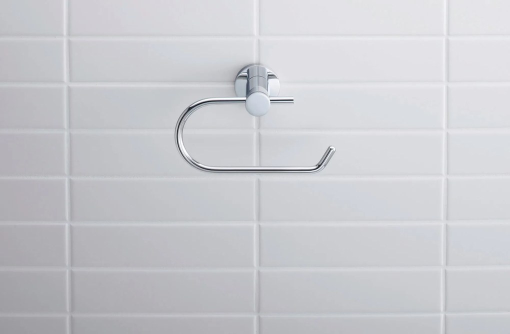Duravit D-Code uchwyt na papier toaletowy na 1 rolkęChrom