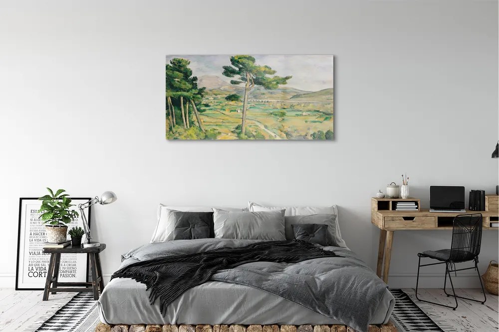 Obraz akrylowy Góra Św. Wiktorii i wiadukt w dolinie rzeki Arc - Paul Cézanne