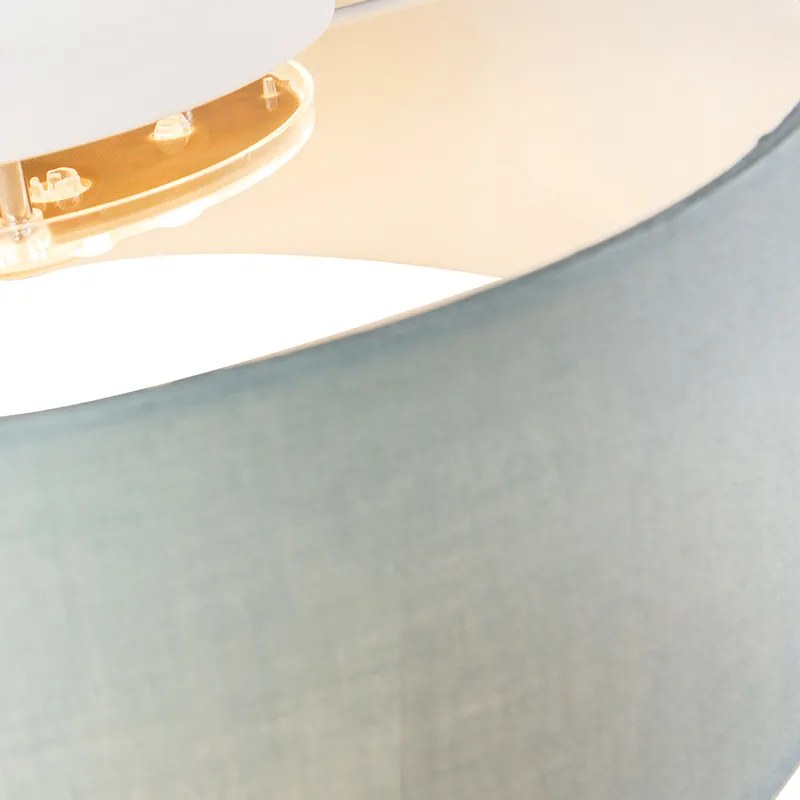 Lampa sufitowa zielona 40 cm z LED - Drum LED Nowoczesny Oswietlenie wewnetrzne