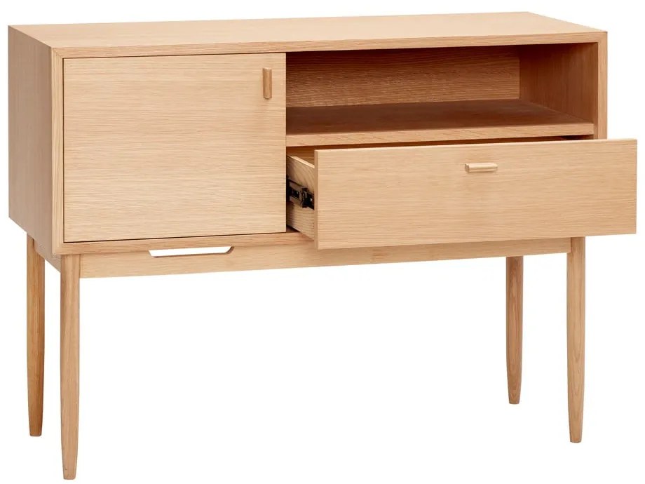 Wysoka komoda w dekorze dębu 100x75 cm Cube – Hübsch