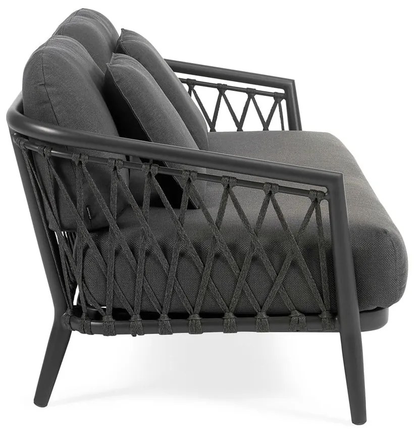 Ciemnoszara sofa ogrodowa Diamond – Diphano