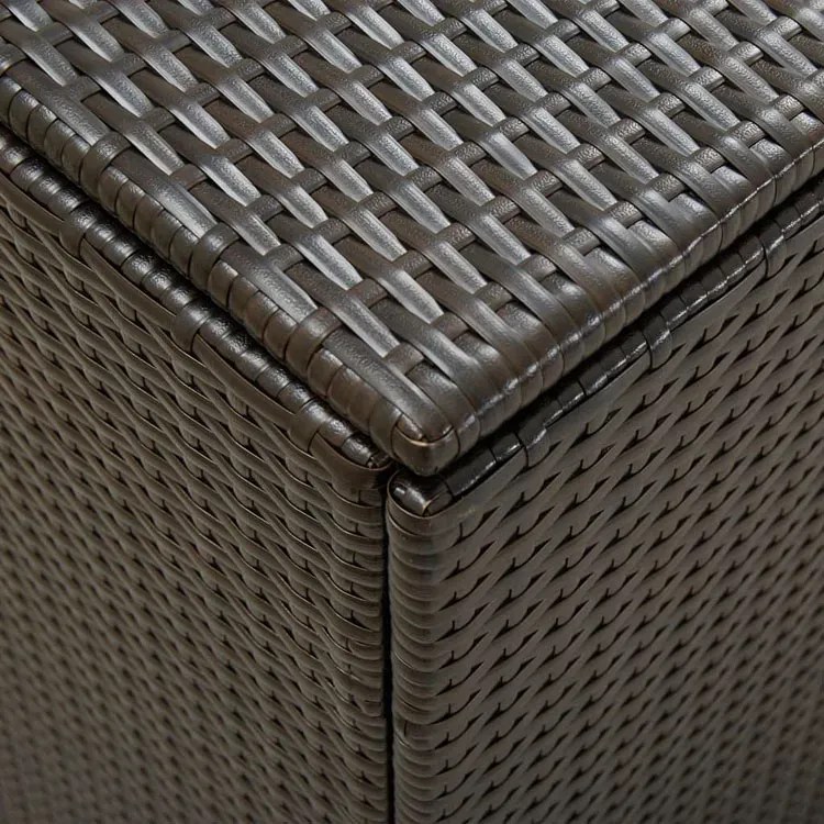 Rattanowa brązowa skrzynia na narzędzia ogrodnicze Z4-K54