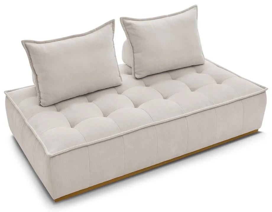 Beżowa sofa z tkaniny szenilowej 175 cm Elisa – Bobochic Paris