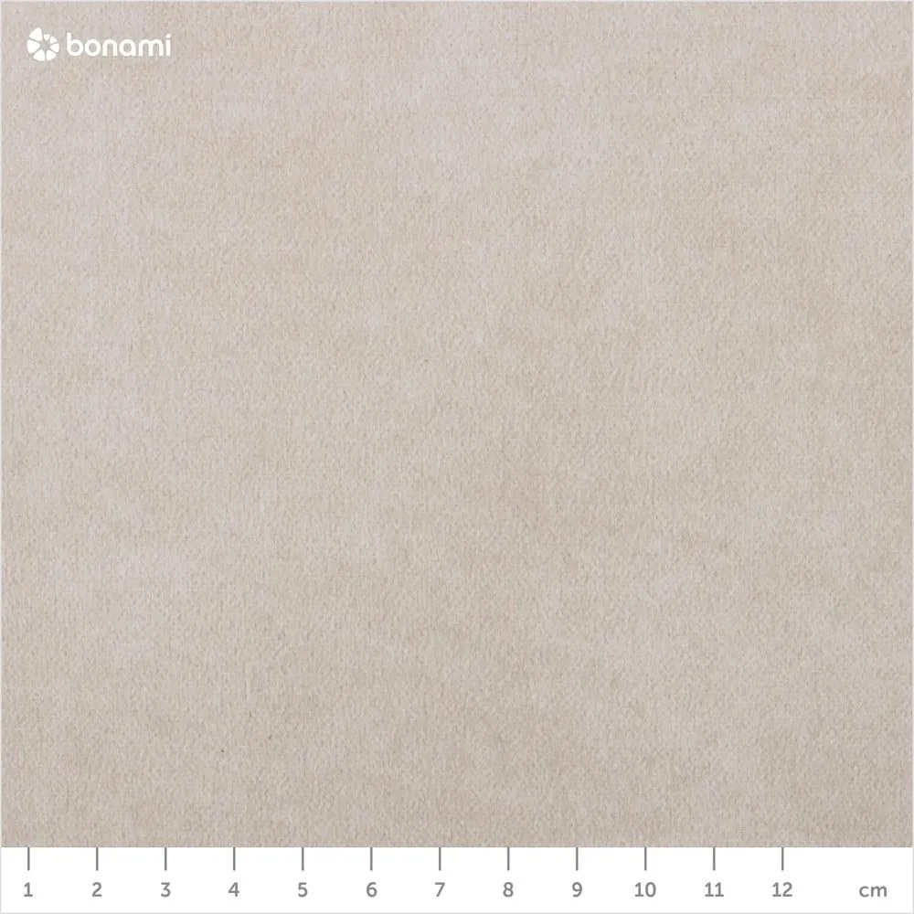 Beżowe tapicerowane łóżko dwuosobowe ze stelażem 200x200 cm Tulsa – Ropez