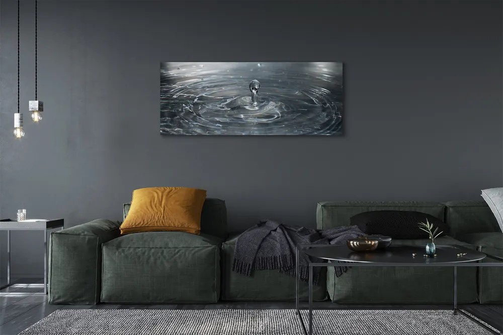Duży obraz na płótnie Dynamika Kropli Wody