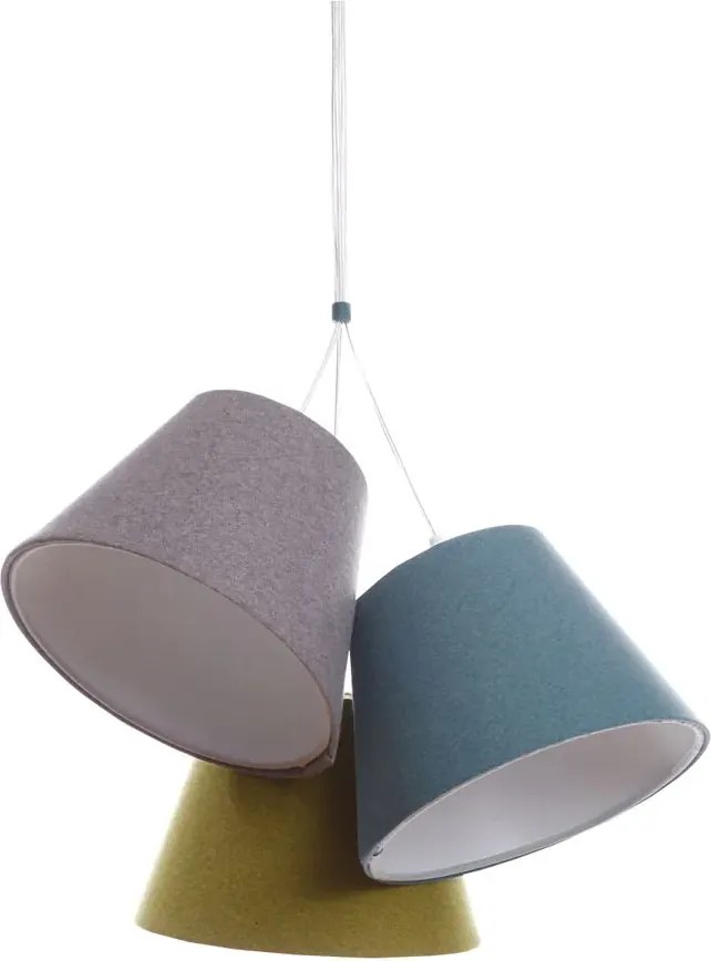 Kolorowa potrójna lampa wisząca regulowana N6-W89