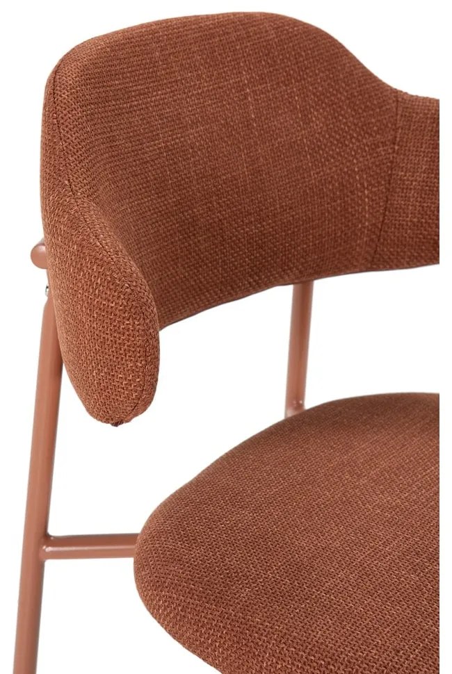 Krzesła w kolorze terakoty zestaw 4 szt. Adriel – Marckeric