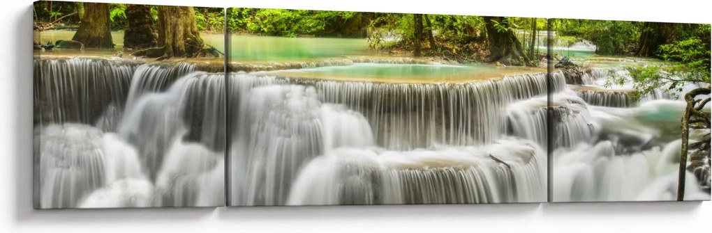 Obraz wodospadów (170x50 cm)
