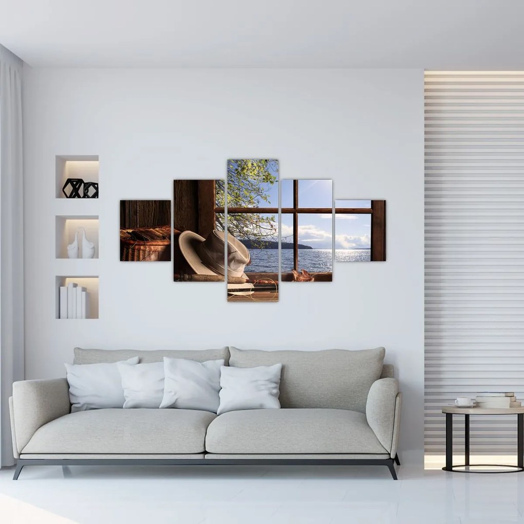 Obraz - Rybackie wyposażenie (125x70 cm)