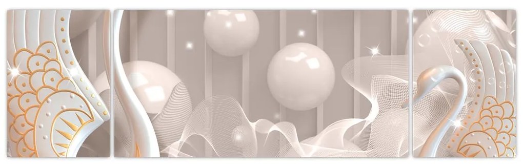Obraz - Przeklęte łabędzie (170x50 cm)