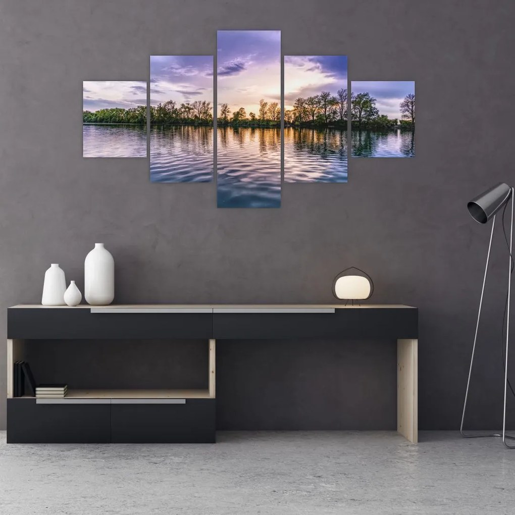 Obraz jeziora (125x70 cm)