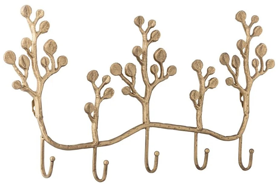 Metalowy wieszak ścienny w kolorze złota 57 cm Padova – Bloomingville