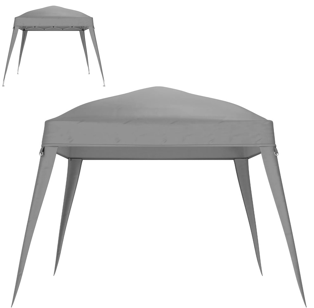 Outsunny Wymienny dach do pawilonu, pokrowiec wymienny do pawilonu ogrodowego 3 x 3 m, wymiana dachu namiotu ogrodowego, UPF50+, Tkanina Oxford, Jasnoszary