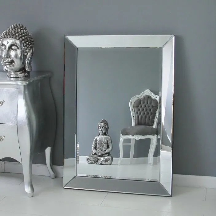 Lustro w lustrzanej ramie, szlifowane fazą , 74x104cm