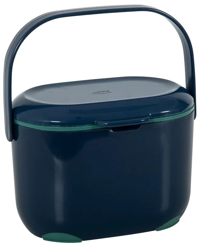 Niebiesko-zielony pojemnik na odpadki organiczne Addis Caddy, 2,5 l
