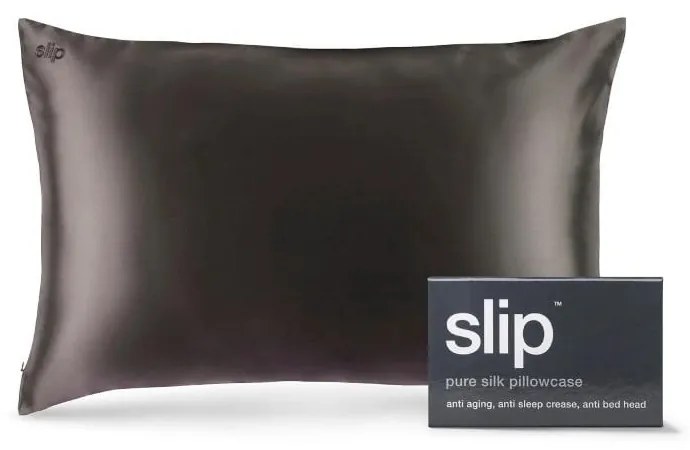 Jedwabna poszewka na poduszkę 51x76 cm Charcoal – slip