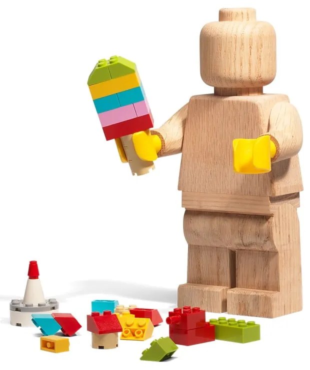 Dziecięca figurka z drewna dębowego LEGO® Wood