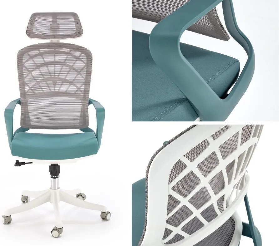 Krzesło obrotowym z oparciem z siatki Vesuvio 2 Halmar