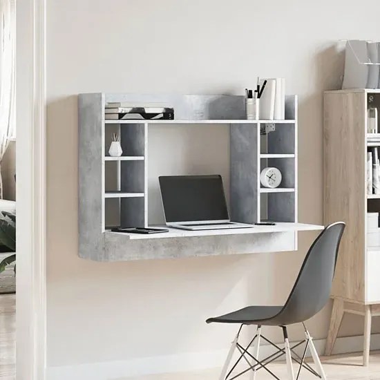 Biurko wiszące w stylu minimalistycznym beton H1-R33