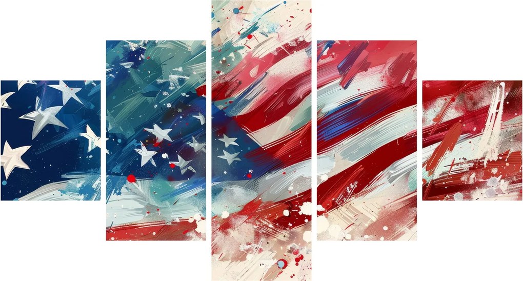 Obraz - Flaga USA (125x70 cm)