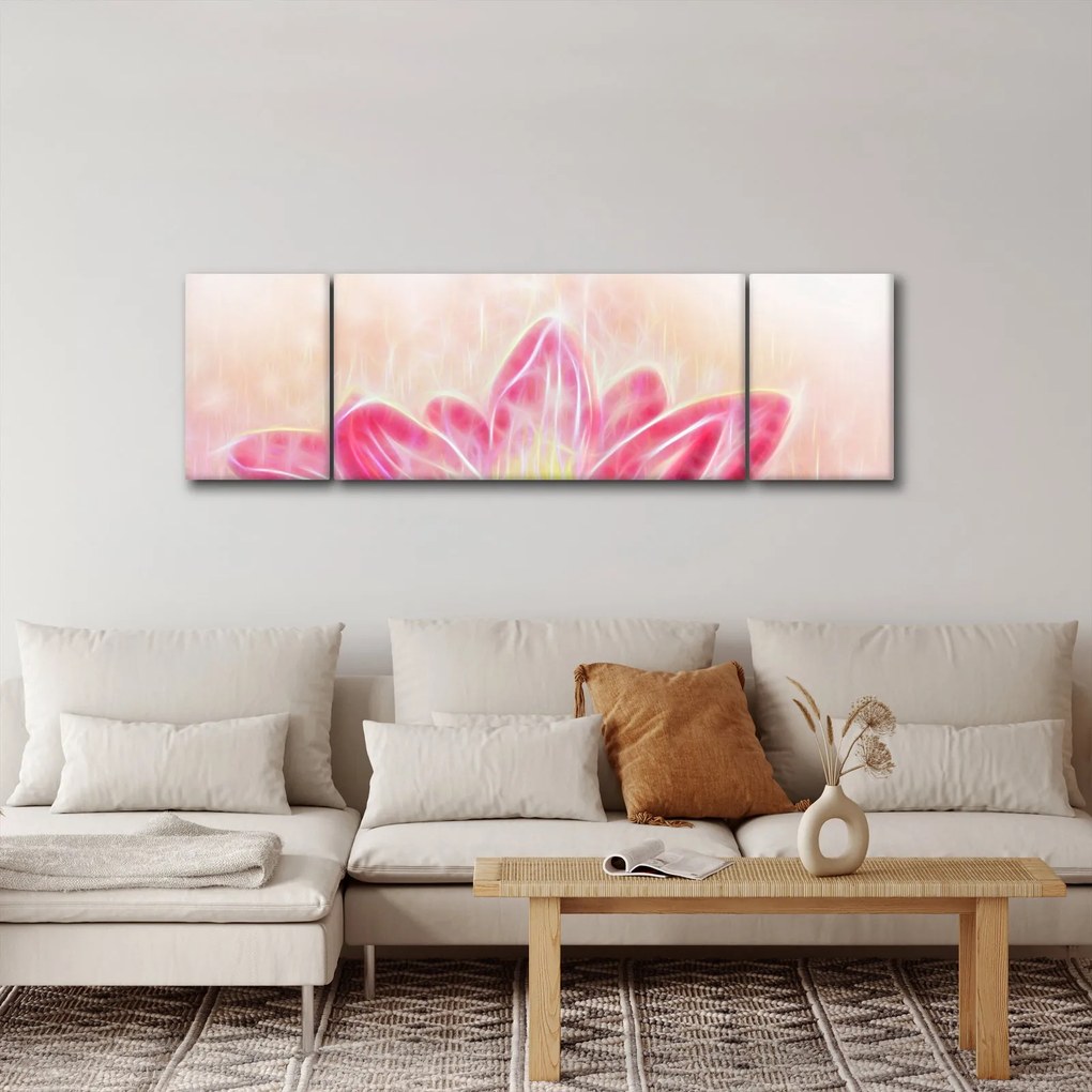 Obraz kwiatu lotosu (170x50 cm)
