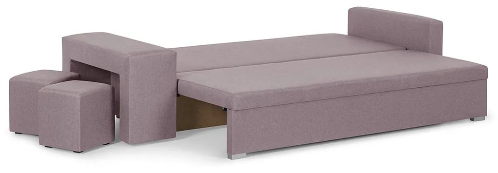 Kanapa sofa 3 os z funkcją spania MILO2 Beżowy